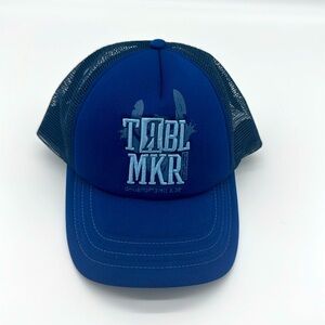 Disney Lilo And Stitch TROUBLE MAKER Trucker Hat Blue Adult‎ TRBL MKR